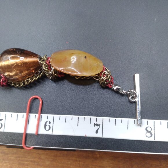 Vintage Acrylic Stones Bracelet - Picture 2 of 4